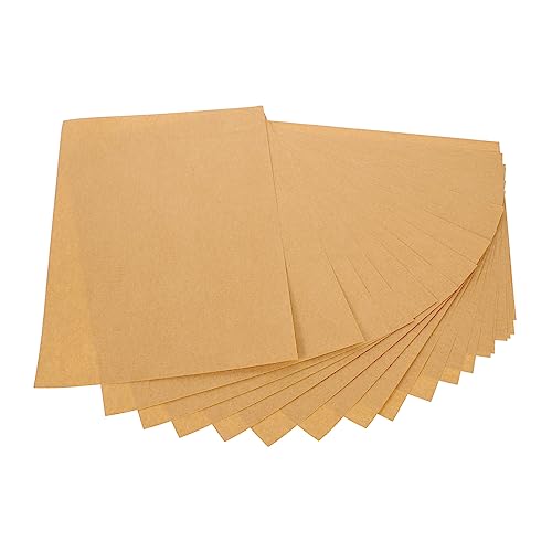 Lurrose 100 Blatt Kraftpapier Etikettendrucker Aufkleberpapier Leere Etiketten Flaschendrucker Etiketten Etikettenpapier Leeres Kraftpapier Bedruckbare Etiketten von Lurrose