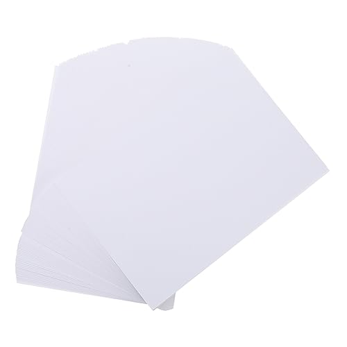 Lurrose 100 Blatt beschichtetes Papier Briefe Druckerpapier Hochglanzpapier Papiermasse Büroartikel Druckpapier für Shop Druckpapier für Bilder Fotopapiere Beschichtetes Basispapier Weiß von Lurrose