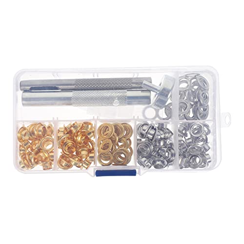 Lurrose 100 Sets Air Eye Knopf Set Mini Druckknopfzange Druckknopf Kit Karten Druckknopf Kit Ösen Kit Verschluss Druckknopffurniere Plane Druckknöpfe Stange Musikalische Ösen von Lurrose