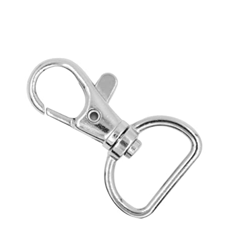 Lurrose 100 Stk Schlüssel chian Haken trailer hook drehhaken Schlüsselanhänger Clips schlüsselanhänger klemmen s karabiner Schlüsselanhänger aus Metall solider Schlüsselanhänger von Lurrose