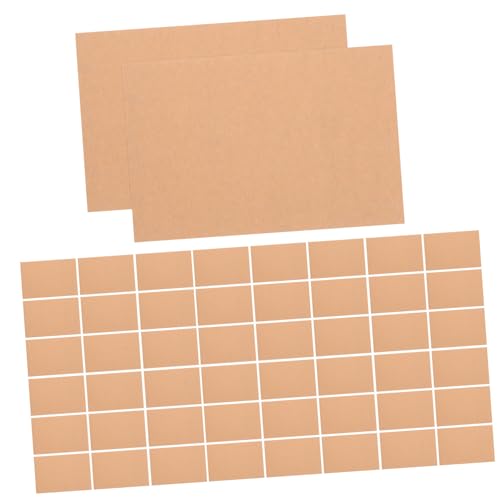 Lurrose 100 Stk leere Karte Postkarten zum Versenden Druckerpapier aus Karton Kraftpapier-Karton Leere Postkarten DIY Grußkarten Kraftpapierkarte Karteikarten leer Papierstau Khaki von Lurrose