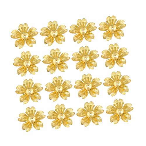 Lurrose 100 Stück Charm Zubehör Charm Anhänger Schmuck DIY Haarband Teil Schmuckherstellung Charms Abstandshalter Charm Perlen Für Kopfschmuck Dekor Zubehör Golden von Lurrose