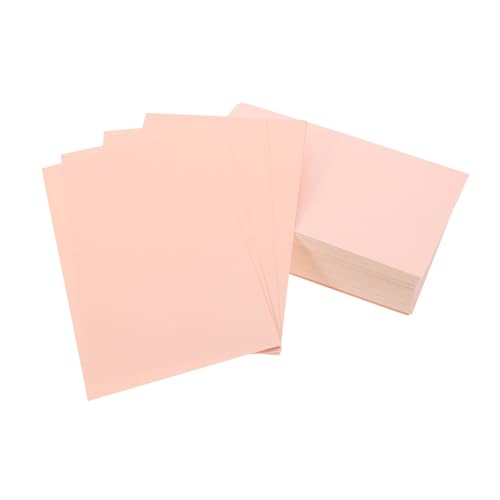 Lurrose 100 Stück Handgefertigte Grußkarten Perlmuttpapier Blankokarten Farbiger Karton Malkarton Papier DIY Projekte Zubehör Farbiges Konstruktionspapier DIY Bastelpapier Rosa von Lurrose