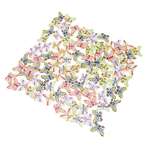 Lurrose 100 Stück Schmetterlingsknöpfe 2 Loch Knöpfe Schmetterlinge Holzknöpfe Ersatzknöpfe Pulloverknöpfe Nähknöpfe Nähen Flatback Knopf Knöpfe Zum Basteln Nähen Schnallen Holz von Lurrose