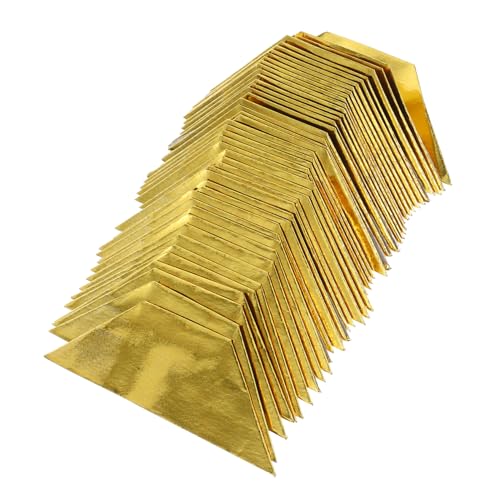 Lurrose 1000 Stück goldenes Origami-Papier angestammtes Geld Vorfahr Ahnenverehrung Barren goldenes Geld trauerfeier gold barren Qingming-Festival-Versorgung Opferung von Papierbarren von Lurrose