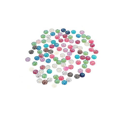 Lurrose 100St Cabochons aus Harz scheckheft haar spangen passenge schmuckherstellung geldborse künstlicher Drusen-Charme haarspange DIY zubehör Flatback-Kunsthandwerk DIY flache Rückseiten von Lurrose