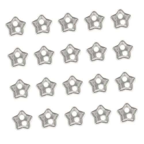 Lurrose 100St Knopf puppen kleidung für puppenkleidung Silberne Knöpfe Miniaturknöpfe Plüschpuppe personalisierte Nähetiketten DIY-Kleiderknöpfe Puppenspielzeug-Hemdknöpfe Legierung Silver von Lurrose