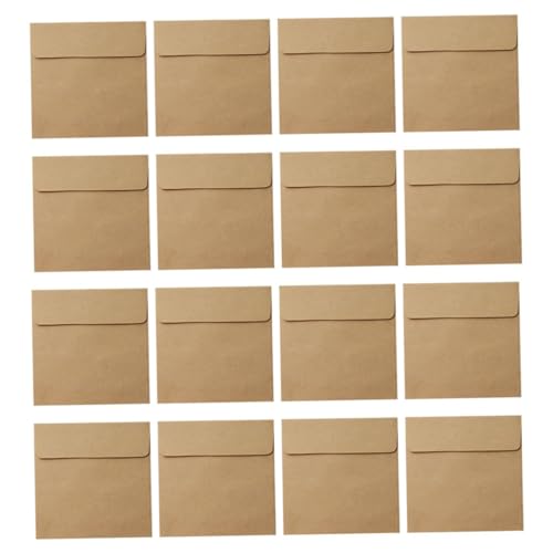 Lurrose 100St Kraft-Umschlag geldumschläge briefumschlag mini briefumschläge Mitgliedskarten-Umschläge Kartenumschläge Karteikarten leere Karten Münzpakete kleine Umschläge Papier Khaki von Lurrose