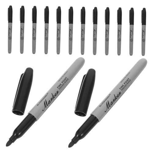 Lurrose 100st Öliger Markierungsstift Ultrafeiner Permanentmarker Marker Für Metall Marker Für Stein Permanentmarker Feine Spitze Industriemarker Trockener Löschstift Papierstift Plastik von Lurrose