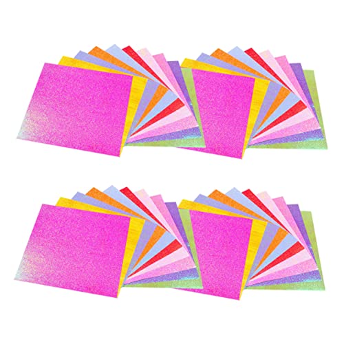 Lurrose 100st Perlen-glitter-origami Papier Colorful von Lurrose