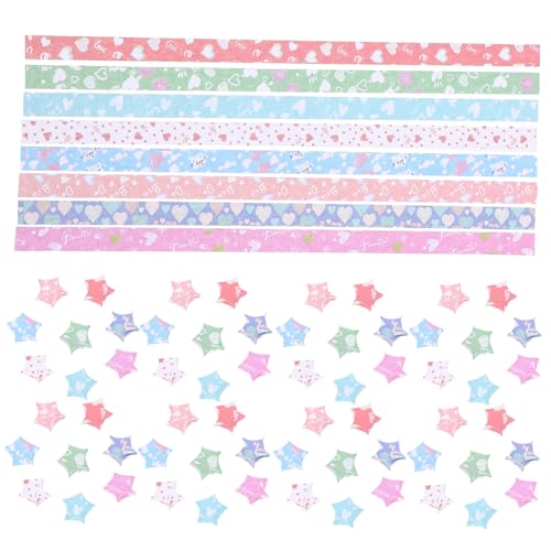 Lurrose 1080 Stk Origami weihnachtspresent weichnachts DIY paper stars decor Weiße Papiersterne hängen Sternenpapier Sternpapierstreifen Kindersterne aus Papier von Lurrose