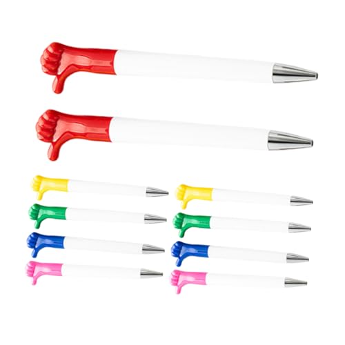 Lurrose 10St Geste Stift Stifte schreibutensilien Tagebuchstifte glatte Schreibstifte dekorative Stifte lustige Kugelschreiber inspirierende Stifte Valentinsstift Gelstift Plastik von Lurrose