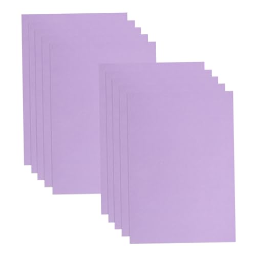 Lurrose 10St Kartenvorrat kartenpapier papier für karten Lagerpapier Weihnachtsfarbener Karton Scrapbook-Papier farbiger Karton Bastelpapier für dickes Baupapier Farbkarton Violett von Lurrose