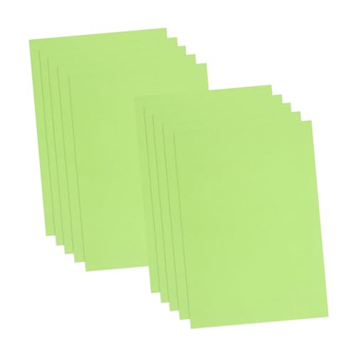 Lurrose 10St Kartenvorrat kartonpapier dickes papier Bastelpapier für Papierkarton dickes Baupapier farbige Pappe Farbkarton weihnachtlicher farbiger Karton Lagerpapier Green von Lurrose