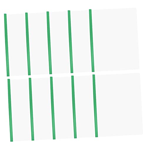 Lurrose 10St Schubladenordner übersichtliche Projekttasche dokumentieren rod Aktenordner plastikordner unterlagen organizer Aktenaufbewahrungsklammern Stangenklemmen für Büroordner Green von Lurrose