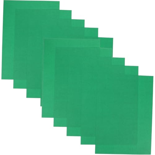 Lurrose 10St grüner Karton buntes Druckerpapier Handwerksbedarf Kartonpapier buntes Tonpapier Scrapbooking-Papier Karten Basteln Papierhandwerk für farbiges Kopierpapier Green von Lurrose