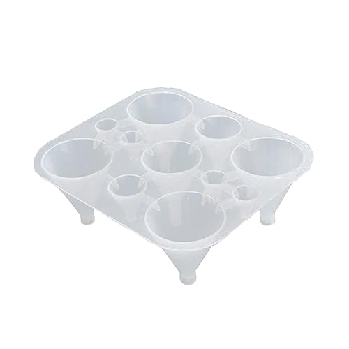 Lurrose 11 Backen eiswürfelschale kerzenstifte kerzenlampe kassenrollen pralinen form epoxitharzformen schokoladenformen silikonform gießform Fondant Kuchen Kristall Weiß von Lurrose