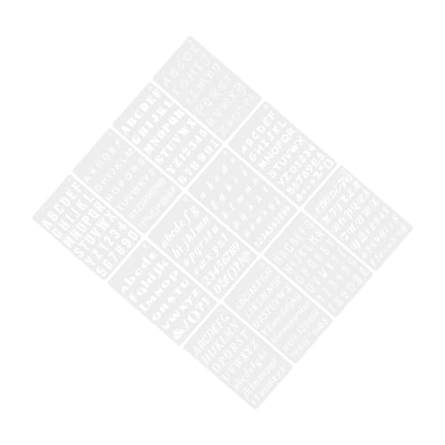 Lurrose 12 Blatt Kontovorlage Alphabetform Schablonen Für Die Holzverbrennung Zahlenschablonen Zum Malen Buchstaben Schablonen Alphabet Schablonen Buchstaben Schablonen Zum von Lurrose