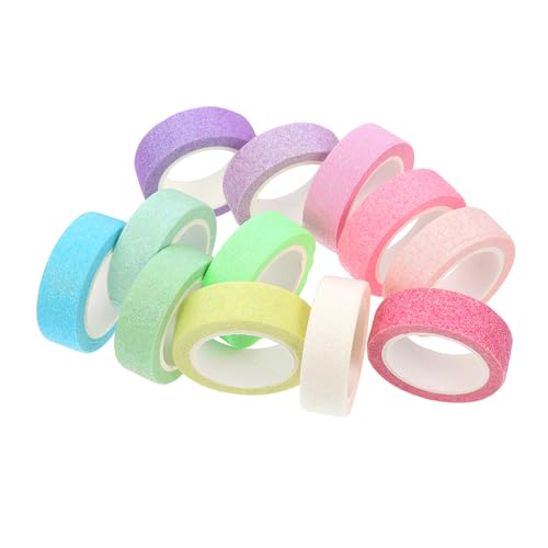 Lurrose 12 Rollen Washi-tape Notizbuchbänder Handkontenbänder Klebeband Geschenkverpackungsband Papier Selber Machen Klebebänder Aufkleber Für Geschenkverpackungen Japanisches Papier von Lurrose