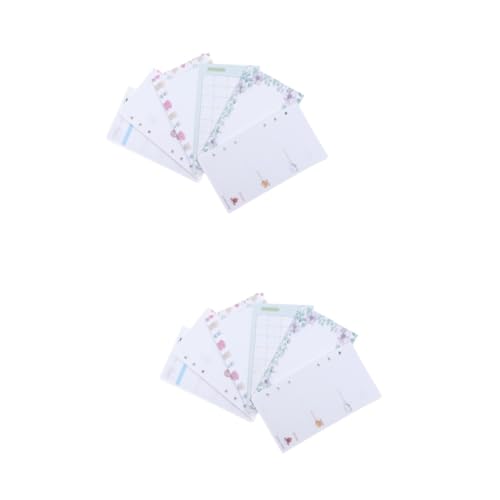 Lurrose 12 Stk Papier nachfüllen korean stationery Koreanische Schreibwaren Stiftdorn Stiftmine Planerpapier-Nachfüllungen schnellhefter loses Blatt Papier Bindepapier von Lurrose