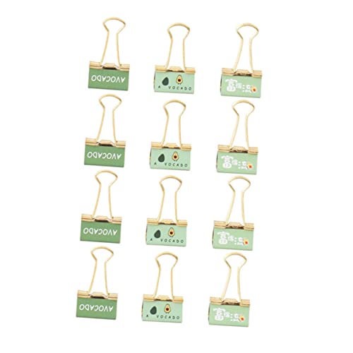 Lurrose 12 Stück Elliot Ordner Binder Clips Akten Clips Modische Clips Frische Clips Stück Clips Büroklammern Erinnerungs Bildclip Klemmbrett Akten Organisationsclips Büro von Lurrose