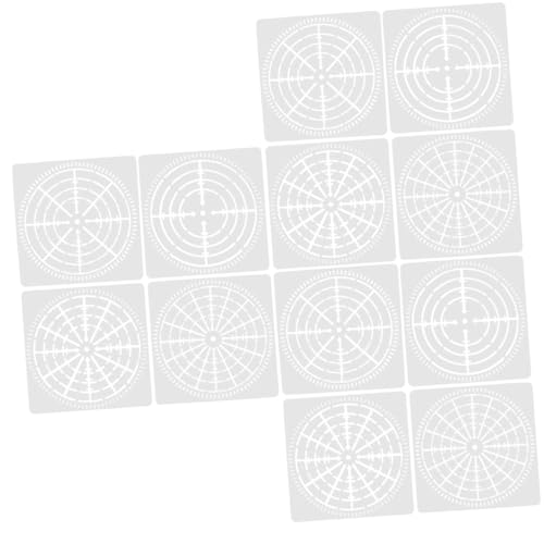 Lurrose 12 Stück Spinnennetz Vorlage Tragbare Mandala Punkt Vorlagen Kompakte Schablonen Zarte Mandala Punkt Vorlagen Tägliche Mandala Punkt Vorlagen Dekorative Schablonen Mandala von Lurrose
