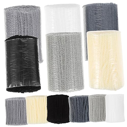 Lurrose 12 Teiliges Teppich Stickgarn Set Garne Für DIY Vorgeschnittenes Häkelgarn Sockengarn DIY Teppichgarn Rundstricknadeln Dekoratives Knüpfgarn DIY Teppichgarn Mini Nähgarn von Lurrose