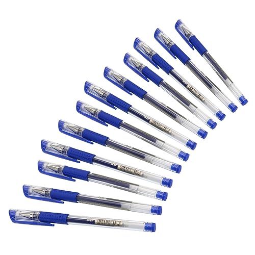 Lurrose 12St Gel-Kugelschreiber gelstifte gel schreibstifte gel ink pen schulzeug kugleschreiber gel roller pen kugelschreibermine ballpoint pen Tintenroller Blue von Lurrose