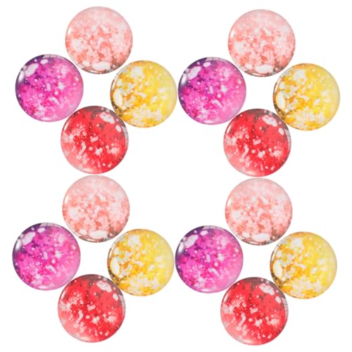 Lurrose 12St Glasfleck Strasssteine klare Kuppel Schüssel für Schlüssel Leuchten Decken Flaches Schmucktablett graceling vielzweckleiter armbinde Glas-Edelstein-Patches flache Glasmurmeln von Lurrose