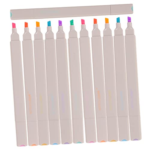 Lurrose 12St Textmarker multifunktionaler Markierstift hervorheben schreibutensilien schreibkladde marked lesezeichen Sammelalbum kleiner Markierungsstift kleiner Scrapbook-Marker Plastik von Lurrose