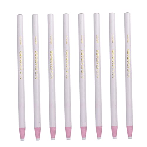 Lurrose 12St Wachsmalstift trockener Löschstift Markieren löschbar Whiteboard-Marker Stoffmarker glasmarker metallic marker Holzmarker Papiermarker abziehbarer Fettstift Fettbleistift Weiß von Lurrose