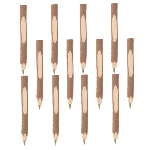 Lurrose 12Stücke Kreative Rinde Holz Kugelschreiber Lange Schreibutensilien für Schule Büro und Zuhause für Notizen und Stylisches Lurrose 12Stücke Kreative Rinde Holz Kugelschreiber Lange Schreibutensilien für Schule Büro und Zuhause für Notizen und Stylisches von Lurrose