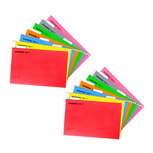 Lurrose 14 Teiliges Set Hängemappen Mit Stabilen Halterungen A4 Dokumentenordner Orange Und Pink Robuste Papierablage Für Büro Und Schule Praktische von Lurrose