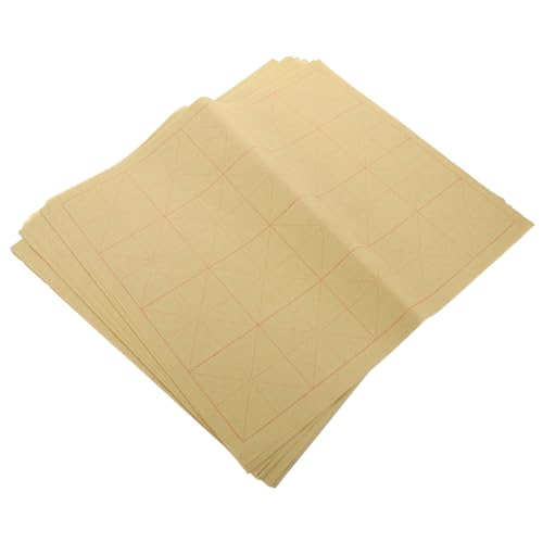 Lurrose 140 Blätter Mizi Gitter Kalligrafiepapier Kalligraphiepapier Kunstdruckpapier Löschpapier Bedruckbares Reispapier Pergament leer Kalligraphie-Briefpapier Schreiben von Xuan-Papier von Lurrose