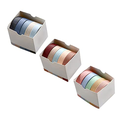 Lurrose 15 Rollen Sammelalbum Washi-klebeband Decoupage-papier Für Möbel Fotoalbumband Washi-tape Papierklebeband Selber Machen Washi Tape Zum Verpacken Von Geschenken Handkonto Aufkleber von Lurrose