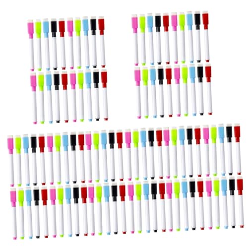 Lurrose 150 Stück Whiteboard Stifte Trocken Abwischbare Marker Mit Radiergummi Feine Spitze Trocken Abwischbare Marker Expo Marker Trocken Abwischbare Whiteboard Marker Trocken von Lurrose