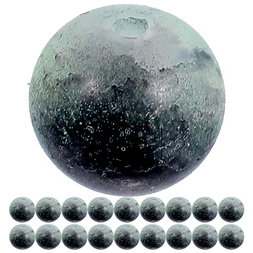 Lurrose 150 Stück bastelzeug bastel materialien schmuckperlen Glasperlenkette beads DIY-Perlen Glasperlen zum Basteln mit Löchern natürliche Glasperlen Perlen-Anhänger runde Glasperlen von Lurrose