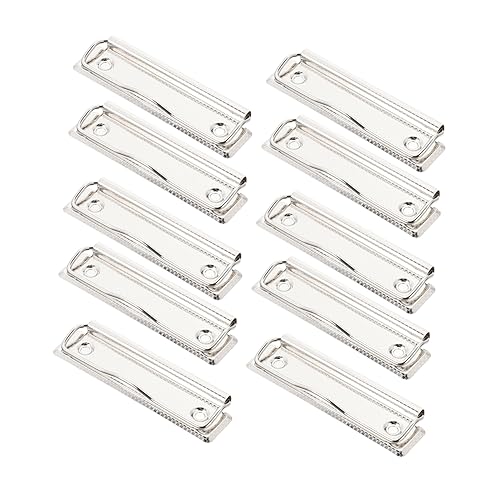 Lurrose 15St Briefpapier-Clip büroartikel bürobedarf Notizhalter Schreibtafelklammern office zubehör Taschenclip Dateiclips schreiben Schreibwaren Clips für Dokumenttafeln Eisen Silver von Lurrose