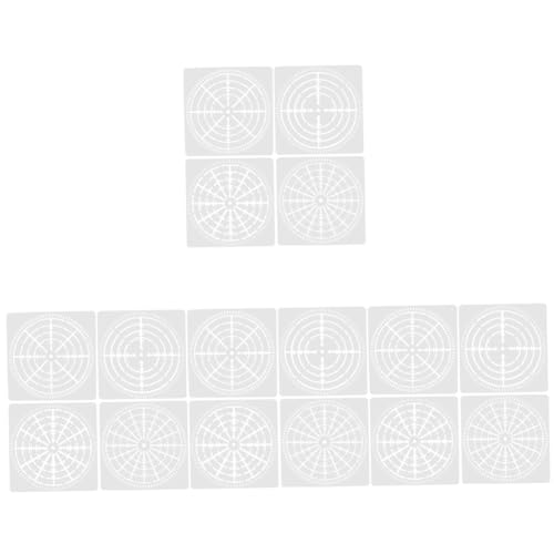 Lurrose 16 Stück Spinnennetz Vorlagen Kompakte Mandala Punkt Vorlagen Wiederverwendbare Mandala Punkt Vorlagen Wiederverwendbare Mandala Punkt Schablonen Kompakte Mandala Punkt von Lurrose