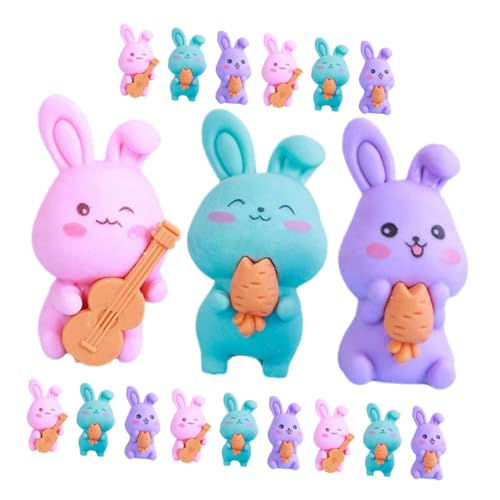 Lurrose 18 Stk Radiergummi Für Kaninchen Große Radiergummis Niedlicher Radiergummi Malerei Radiergummi Tierischer Radiergummi Cartoon-kaninchen-radiergummi Kunstradierer Hase Radiergummi von Lurrose