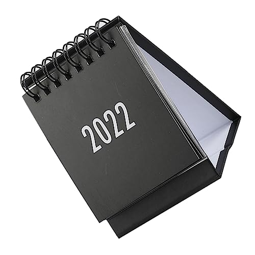 Lurrose 1stk Tischkalender 2022 Dekorationskalender Aus Papier Notizblock-kalender Desktop-kalender 2022 Notizbuchkalender Ewiger Staffelei-kalender Schreibtischkalender Fürs Büro Black von Lurrose