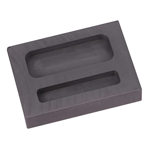 Lurrose 2 Kombiform für Münzen Schmelztiegel Silberbar Tiegel-Kit Schlitzform Graphitbarren Graphite crucible Melting casting mould Gießform schmelzen Nichteisenmetallform Black von Lurrose