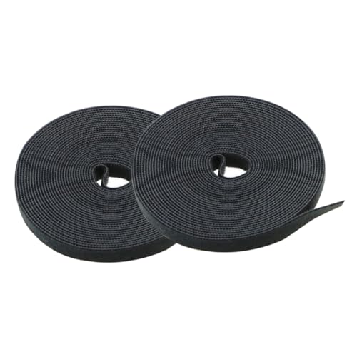 Lurrose 2 Rollen Doppelseitiges Klebeband Hakenstreifen Organisation Von Hakenschlaufenstreifen Bänder Organisieren Zweiseitiges Klebeband Teppichband Klettbänder Polyester von Lurrose