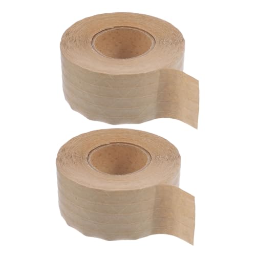 Lurrose 2 Rollen Klebeband Aus Kraftpapier Künstlerband Zum Zeichnen Geschenkband Bildrahmenband Verpackungsklebeband Aus Papier Wasserdichtes Paketband Versandklebeband Bastelband Brown von Lurrose