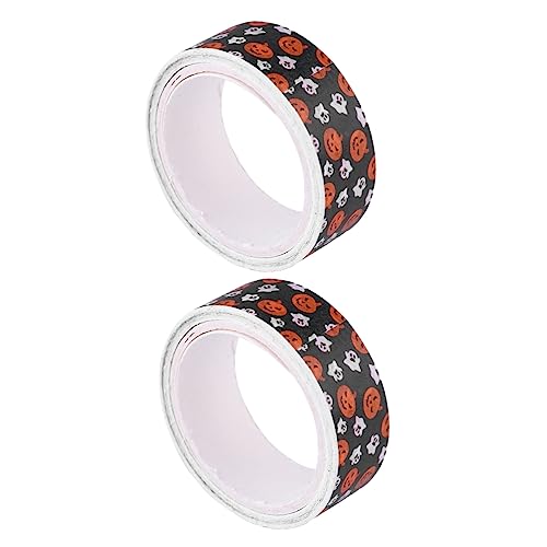 Lurrose 2 Rollen Kürbis Klebeband Halloween Klebeband DIY Washi Tape Washi Tape von Lurrose