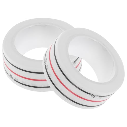 Lurrose 2 Rollen Nähband Wundernetz Draht Nahttrenner zum Nähen Zange verschmelzen maßband rollmassband stoffgürtel washi+-+tape bastelzeug diagonales Nahtband Nähwerkzeug Heftband Papier von Lurrose