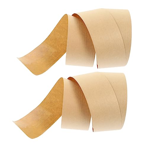 Lurrose 2 Rollen Papier Klebeband Kraftband Verpackungsversorgung Selbstklebendes Rahmenband Packband Aus Kraftpapier Malerband Dichtungsband Aus Papier Wetterfestes Klebeband Light Brown von Lurrose