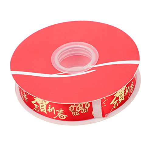 Lurrose 2 Rollen Schleife Chinesische Quasten Geschenkpapier Zum Geburtstag Chinesisches Neujahrsband Dekorationen Des Chinesischen Jahres Chinesisches Jahr Lainrrew Lametta Polyester Rot von Lurrose