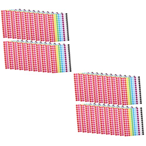 Lurrose 2 Sätze Aufkleber Klassifizierungsetiketten Klebepunkte Kennzeichnung Weiße Klebeetiketten Einfach Abziehbare Etiketten Runden Farbiger Klebepunkt Klebriger Punkt Farbig 20 Blatt*2 von Lurrose