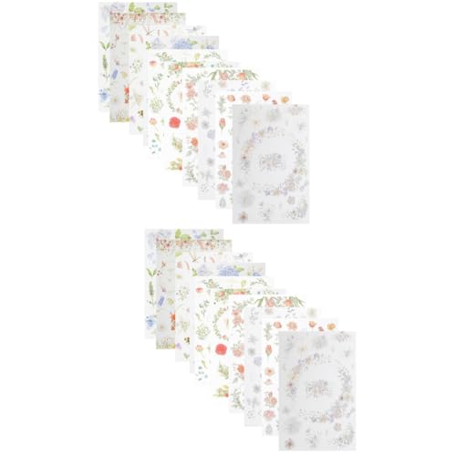 Lurrose 2 Sätze Aufkleber Übertragen Bastelset Blumentagebuch-aufkleber Diy Aufkleber Scrapbook-sticker Selber Machen Diy Blumenaufkleber Aufkleber Für Handyhüllen Pvc 5 Stück * 2 von Lurrose